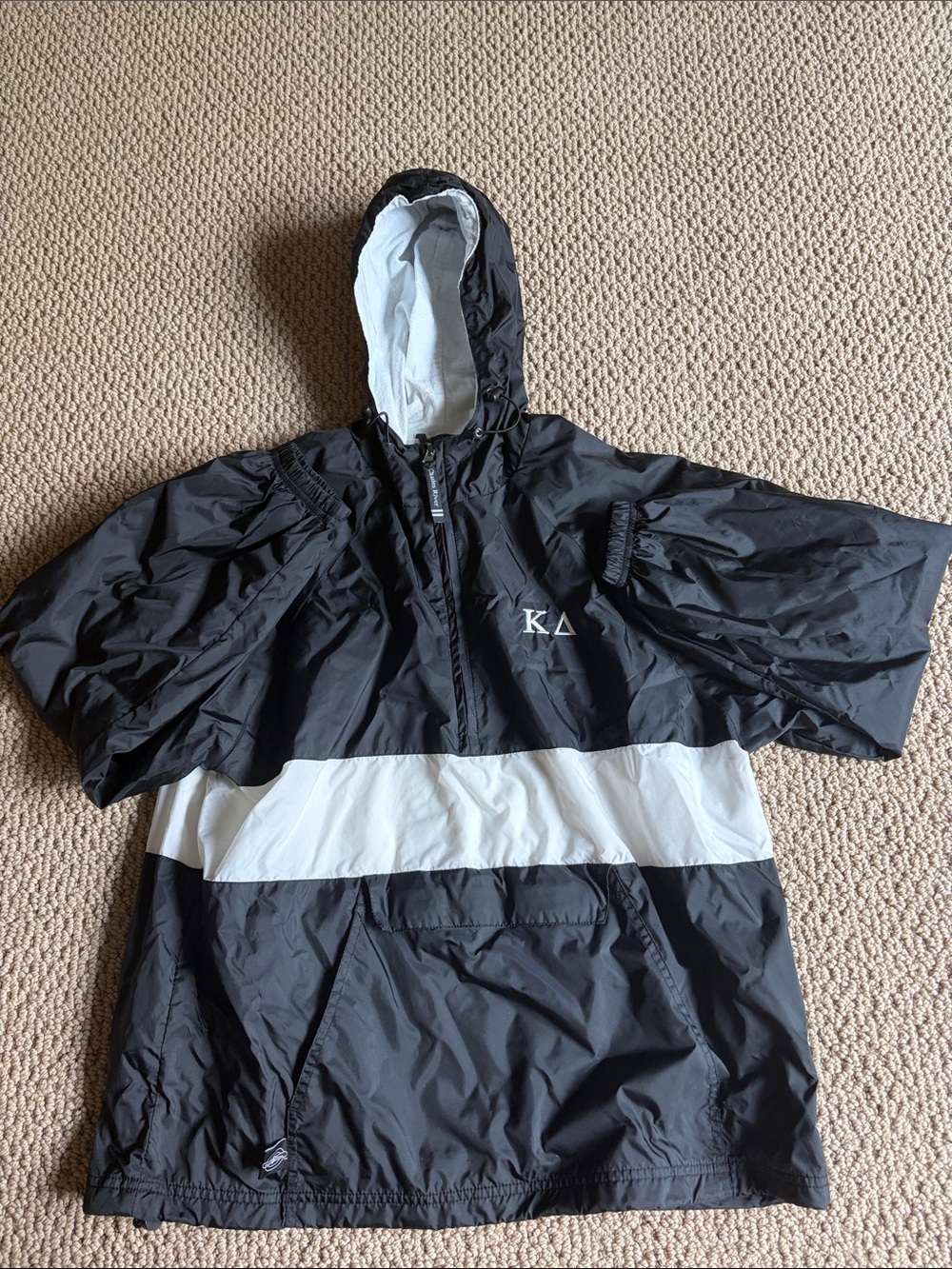 Kappa Delta Charles River Apparel Hooded Windbreaker/Rain jacket.